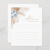 Ratschläge für Eltern Boho Pampas Grass Baby Showe (Vorne/Hinten)