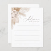 Ratschläge für Eltern Boho Pampas Grass Baby Showe (Vorne/Hinten)