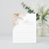 Ratschläge für Eltern Boho Pampas Grass Baby Showe (Stehend Vorderseite)