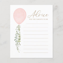 Ratschläge für Eltern Pink Balloon Baby Shower Gam