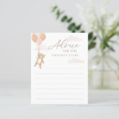 Ratschläge für Eltern Pink Girl Baby Shower Game (Stehend Vorderseite)