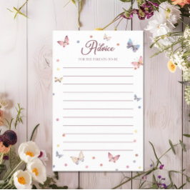 Ratschläge für Eltern Watercolor Butterfly Baby Sh Flyer