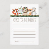 Ratschläge für Eltern zur Kinderdusche Hinweiskarte (Rückseite)