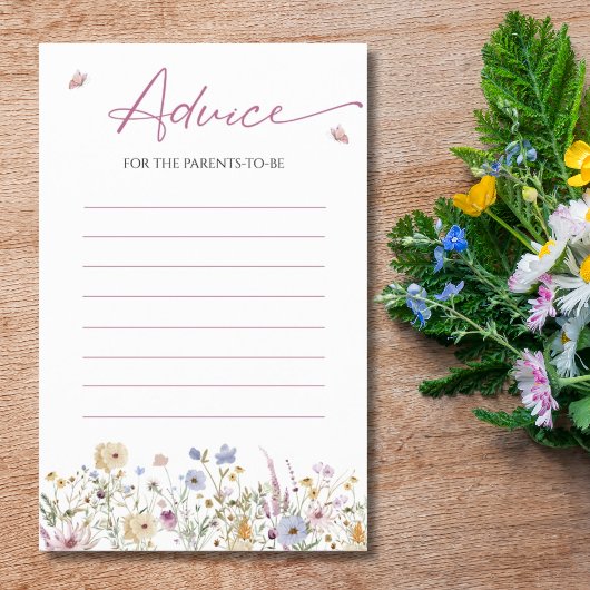 Ratschläge für Eltern zur Wildblume von Weich-Past Flyer