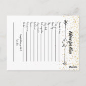 Ratschläge für Graduate & How Well you know double Postkarte (Rückseite)