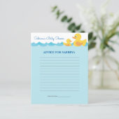 Ratschläge für Mama als Duck-Baby-Duckspiel (Stehend Vorderseite)