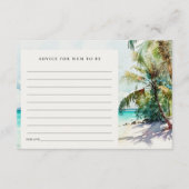 Ratschläge für Mama Baby Dusche von Sandstrand Begleitkarte (Vorderseite)