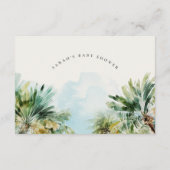 Ratschläge für Mama Baby Dusche von Sandstrand Begleitkarte (Rückseite)