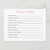 Ratschläge für Mama- und Baby-Whale-Mamas {pink} Hinweiskarte (Rückseite)