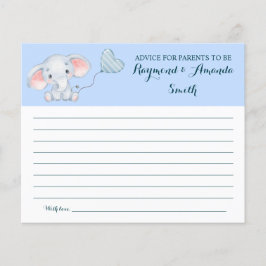 Ratschläge für Mama & Vater Babyduschkarte Flyer