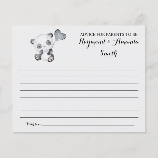 Ratschläge für Mama & Vater Babyduschkarte Flyer (Vorne)