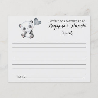 Ratschläge für Mama & Vater Babyduschkarte Flyer