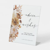 Ratschläge für rustikale Herbstlaube und Wünsche Sockelschild (Vorderseite)