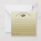 Ratschläge für tropische Foliage Mitteilungskarte (Rückseite)