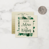 Ratschläge für tropische Foliage Mitteilungskarte (Vorderseite/Rückseite Beispiel)