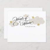 Ratschläge für zukünftige Eltern Cloud Baby Shower (Vorne/Hinten)