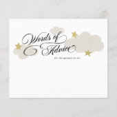 Ratschläge für zukünftige Eltern Cloud Baby Shower (Vorderseite)