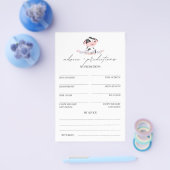 Ratschläge und Vorhersagen Kuh Pink Rustikale Baby Flyer (Einzeln)