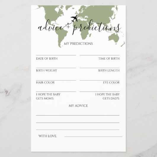 Ratschläge und Vorhersagen Reisegewerbedusche Baby Flyer (Vorne)