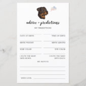 Ratschläge und Vorhersagen Rottweiler Baby Shower (Vorderseite)