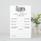 Ratschläge und Vorhersagen Winter Baby Shower Game (Stehend Vorderseite)