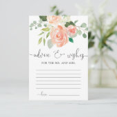 Ratschläge und Wünsche Blumenkarten Begleitkarte (Stehend Vorderseite)