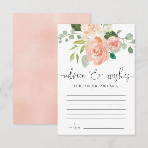 Ratschläge und Wünsche Blumenkarten Begleitkarte