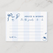 Ratschläge und Wünsche der italienischen Eltern in Begleitkarte (Vorderseite)