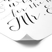 Ratschläge und Wünsche Elegante kalligraphische Ho Poster (Ecke)