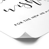 Ratschläge und Wünsche für das Hochzeitszeichen de Poster (Ecke)