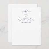 Ratschläge und Wünsche für die Ehekarte Dankeskarte (Vorne/Hinten)