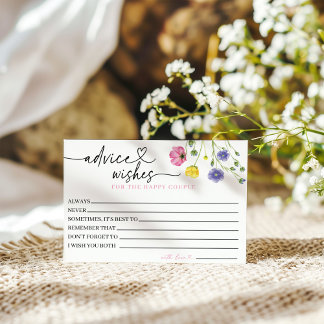 Ratschläge und Wünsche für die Happy Couple Card Begleitkarte