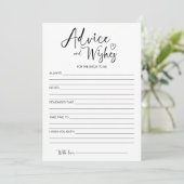 Ratschläge und Wünsche für die zukünftige Karte (Stehend Vorderseite)