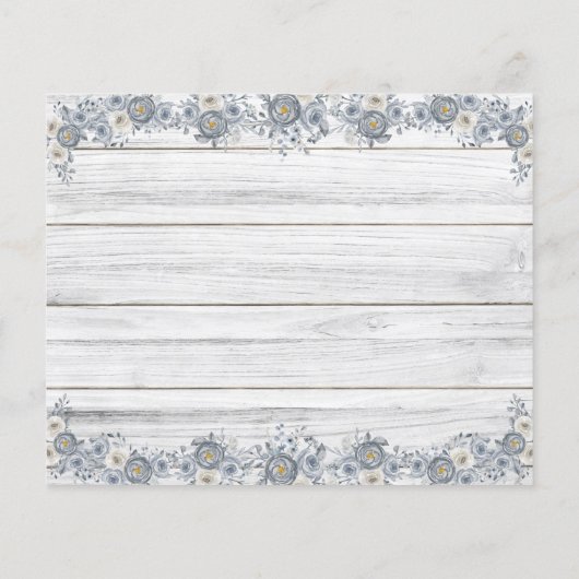 Ratschläge und Wünsche für eine Brautparty-Karte Flyer (Hinten)