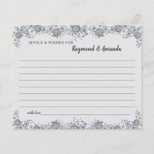 Ratschläge und Wünsche für eine Brautparty-Karte Flyer (Vorne)