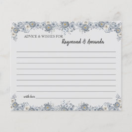 Ratschläge und Wünsche für eine Brautparty-Karte Flyer