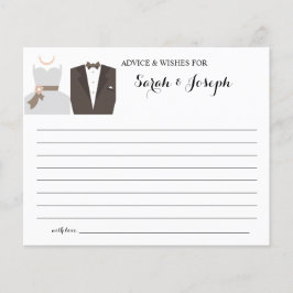 Ratschläge und Wünsche für eine Karte mit doppelte