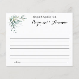 Ratschläge und Wünsche für eine Karte mit doppelte