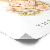 Ratschläge und Wünsche für neue Eltern Häschen-Bab Poster (Ecke)