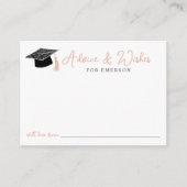 Ratschläge und Wünsche Handgezeichneter Abschluss  Begleitkarte (Vorderseite)