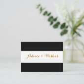 Ratschläge und Wünsche Hochzeitskarten Hinweiskarte (Stehend Vorderseite)