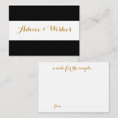 Ratschläge und Wünsche Hochzeitskarten Hinweiskarte (Vorne/Hinten)