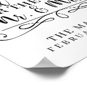 Ratschläge und Wünsche Hochzeitsposter/Zeichen Poster (Ecke)