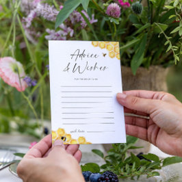 Ratschläge und Wünsche Honey Bee Brautparty Card Einladung