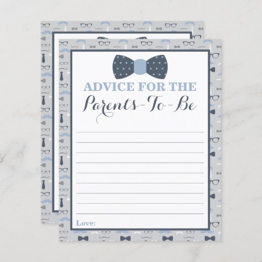 Ratschläge und Wünsche Karte, Kleiner Mann (Vorne/Hinten)