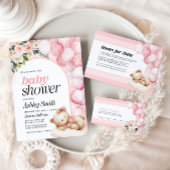 Ratschläge und Wünsche Kinderduschkarte Rosa Mitteilungskarte