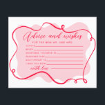 Ratschläge und Wünsche Retro-Rosa und rotes Flügel<br><div class="desc">Ratschläge und Wünsche Retro-rosa und roten Rahmen-Karte. Matching-Elemente verfügbar.</div>