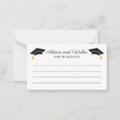 Ratschläge und Wünsche von eleganten minimalistisc Mitteilungskarte (Vorderseite)