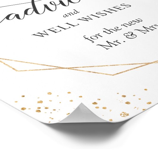 Ratschläge und Wünsche Zeichengeometrische Eukalyp Poster (Ecke)