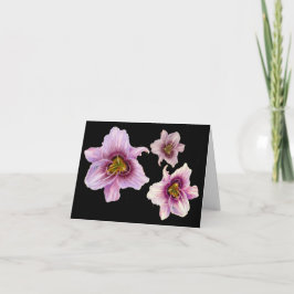 Ratschläge von drei Tiger-Lilien Karte